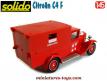 L'ambulance Citroën C4 F tôlé pompiers miniature de Solido au 1/45e