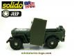 La Jeep Willys avec un blindage frontale en miniature de Solido au 1/38e