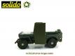 La Jeep Willys avec un blindage frontale en miniature de Solido au 1/38e