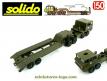 Le Berliet T12 semi porte char en miniature de Solido au 1/50e incomplet