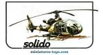 Un hélicoptère Gazelle SA 341 militaire en miniature par Solido au 1/50e