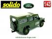 La Land Rover 110 militaire IFOR en voiture miniature Solido au 1/43e