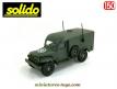 Le Dodge militaire WC 54 4x4 Signal Corps miniature de Solido au 1/50e