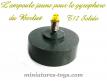 Le support gyrophare complet pour le Berliet T12 du porte char miniature Solido