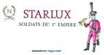 Un lot de 3 figurines de fantassins de l'empire en plomb de Starlux au 1/30e