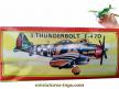 L'avion de chasse américain Thunderbolt F-47D en jouet polystyrène au 1/72e