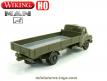Le camion militaire Man a plateau en miniature de Wiking au 1/87e H0 HO