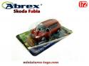 La New Skoda Fabia berline phase II de 2006 en miniature par Abrex au 1/72e