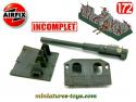 Le canon en tourelle du bunker miniature par Airfix au 1/72e