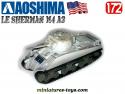 Le char US Sherman M4 A3 blanc en miniature par Aoshima au 1/72e