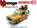 Le Range Rover Rallye des Pharaons en miniature Bburago au 1/25e incomplet