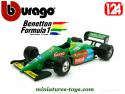 La Formule 1 Benetton Ford en voiture de course miniature par Burago au 1/24e