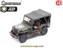 La Jeep Willys bâchée verte en miniature par Cararama au 1/43e