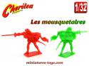 Les deux mousquetaires en figurines plastique par Cherilea au 1/32e