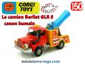 Le camion Berliet GLR 8 canon humain miniature de Corgi au 1/50e incomplet