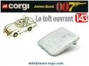 Le toit ouvrant de l'Aston Martin James bond 007 par Corgi Toys au 1/43e