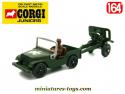 La Jeep et le canon miniature de Corgi Junior au 1/64e