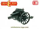 Le canon de campagne de 75 sur roues miniature par Crescent-Toys au 1/38e