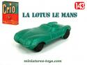 La Lotus Le Mans verte en miniature de la lessive Crio au 1/43e