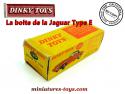 La boite de la Jaguar Type E miniature Dinky Toys England au 1/43e