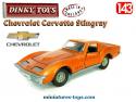 La Chevrolet Corvette Stingray miniature de Dinky Toys England au 1/43e