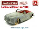 La Simca 8 Sport miniature de Dinky Toys au 1/43e