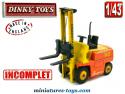 Le chariot élévateur Conveyancer miniature de Dinky Toys au 1/43e incomplet