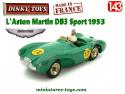 L'Aston Martin DB3 Sport verte miniature de Dinky Toys au 1/43e