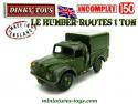 Le camion militaire anglais Humber Rootes miniature Dinky Toys au 1/50e