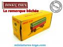 La boite de la remorque bâchée miniature de Dinky Toys France au 1/50e