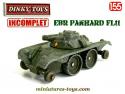 Le Panhard EBR FL11 miniature de Dinky Toys France incomplet au 1/55e