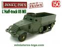 Un Half-track US M3 français en miniature par Dinky Toys au 1/50e