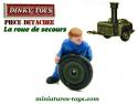 La roue de secours peinte de la cuisine roulante militaire miniature Dinky Toys