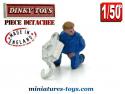 Le crochet de grue miniature Dinky Toys England en métal avec filin noir