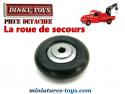 La roue de secours bombée convexe pour miniatures Dinky Toys