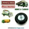 La roue de secours creuse concave pour miniatures Dinky Toys