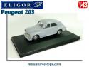 La Peugeot 203 berline grise en miniature par Eligor au 1/43e