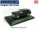 Le break Peugeot 404 noir en miniature par Eligor au 1/43e