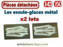 Les quatre essuie-glaces pour voitures et camions miniatures au 1/43e