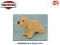 Le chien blanc en miniature métal au 1/43e
