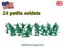 Un ensemble de 24 soldats américains contemporains en plastique au 1/32e