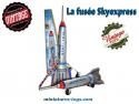 La fusée spatiale Skyexpress miniature style jouet ancien en métal Tin Toys