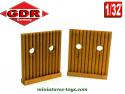 Les deux palissades du fort Texas miniature par GDR au 1/32e