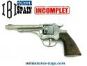 Un pistolet jouet Colt Western en métal par Gonher Ibi Spain incomplet
