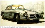 La Mercedes Benz 300 SL miniature en maquette Heller kits au 1/24e