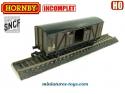Le wagon couvert de la SNCF en miniature par Hornby au HO incomplet