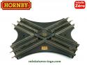 Le rail électrique de croisement oblique ECA par Hornby a l'échelle O 0 zéro