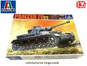 Le kit du char allemand Panzer IV Ausf F1 G par Italeri au 1/35e