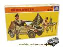 La maquette de la kübelwagen type 82 par Italeri au 1/35e sans figurines