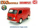 Le fourgon 2 Alfa Romeo bordeaux en miniature Ixo Models au 1/43e incomplet
